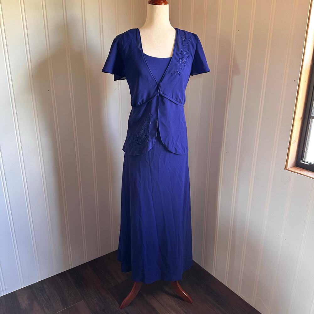 Vintage Y2K Blue Maxi Dress 18
